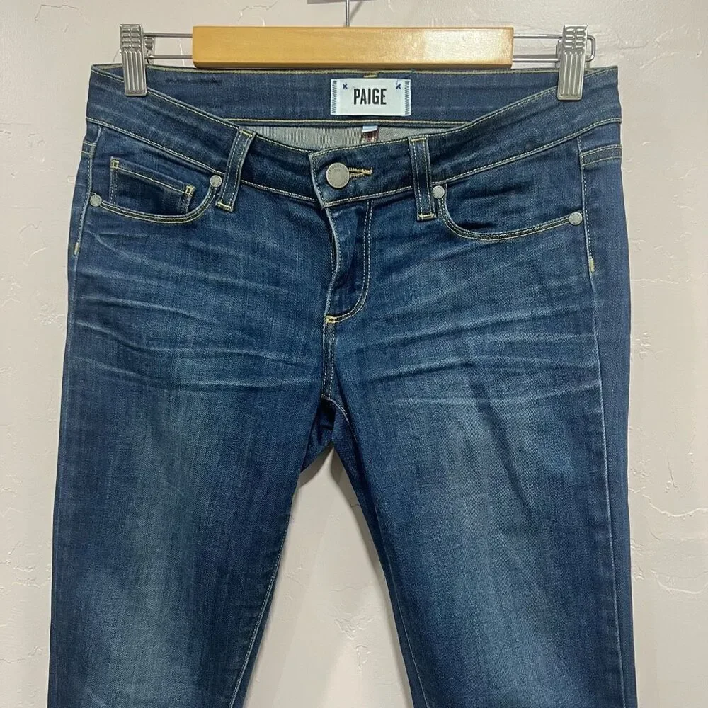 PAIGE Skyline Ankle Peg Skinny Blue Jeans Alanis Women's 26